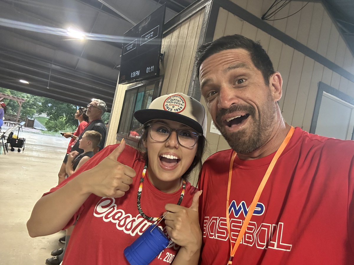 Happy birthday to Sarah Barber! Spending her 19th teaching kids about Jesus. Good job, <a href="/bartbarber/">Bart Barber</a>. Oh, and sporting a THE <a href="/SBTS/">Southern Seminary</a> hat. Gotta love it.