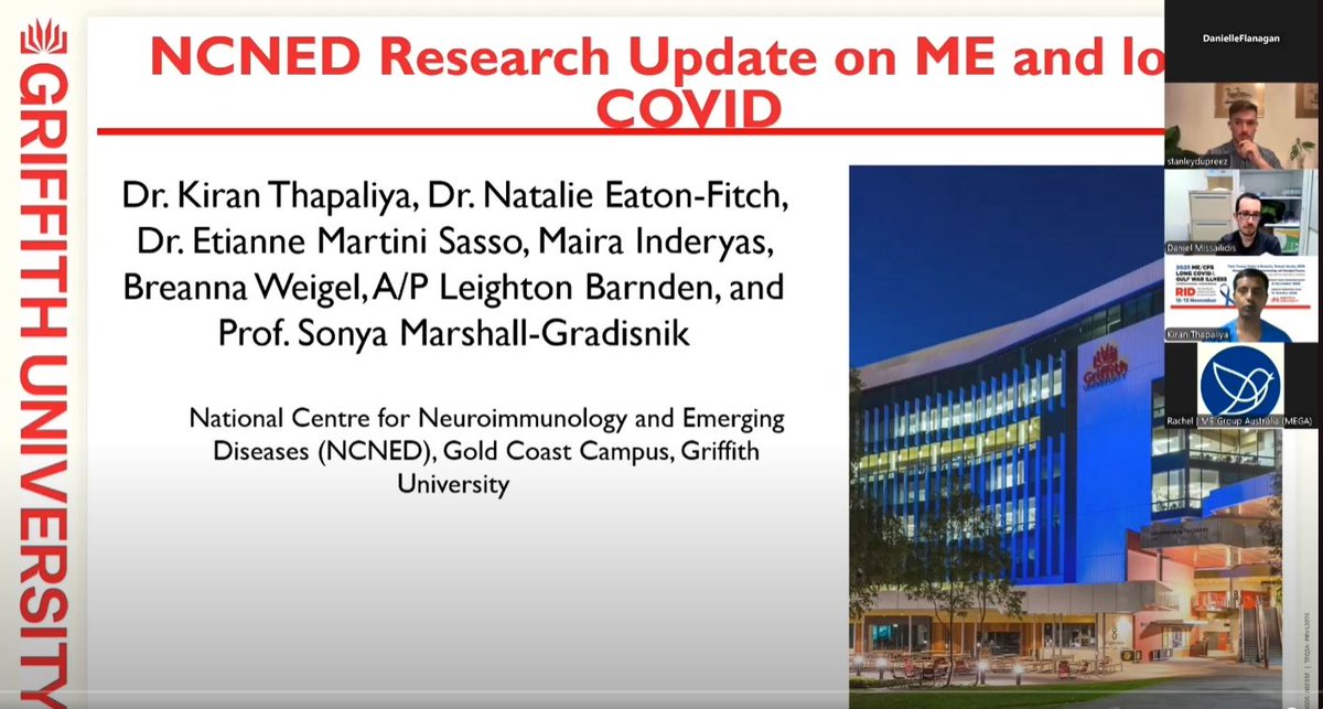 NCNEDResearch's tweet image. On May 27th NCNED Research Fellow, Dr Kiran Thapaliya, provided updates on NCNED research findings at the ME Group Australia (MEGA) Webinar (Understanding ME) for International ME/CFS Awareness Day. #MECFS, #LongCovid, #GriffithUni, #griffithhealth
