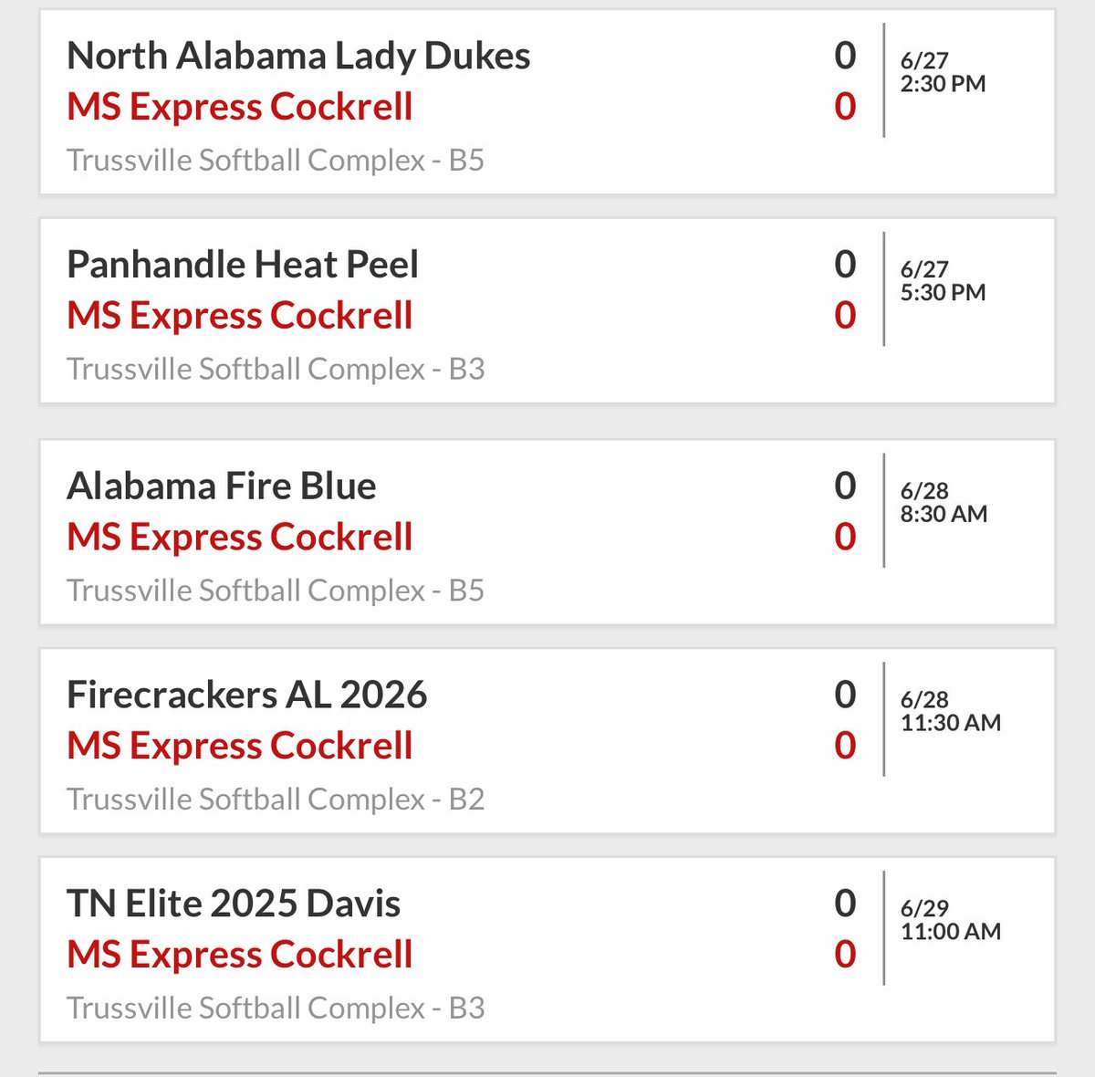 Faithryan43's tweet photo. So excited to be playing at the Stars Over Alabama Showcase tournament this coming weekend! Here is our schedule below!!! @TreHobbs55 @KeithGe96517867 @CoachGJCary @kevinmpearce @CoachKSoftball @CoachTJHubbard @TheCoachColwell @coachmatthudson @CoachShinn7 https://t.co/ooOoEjU2nn