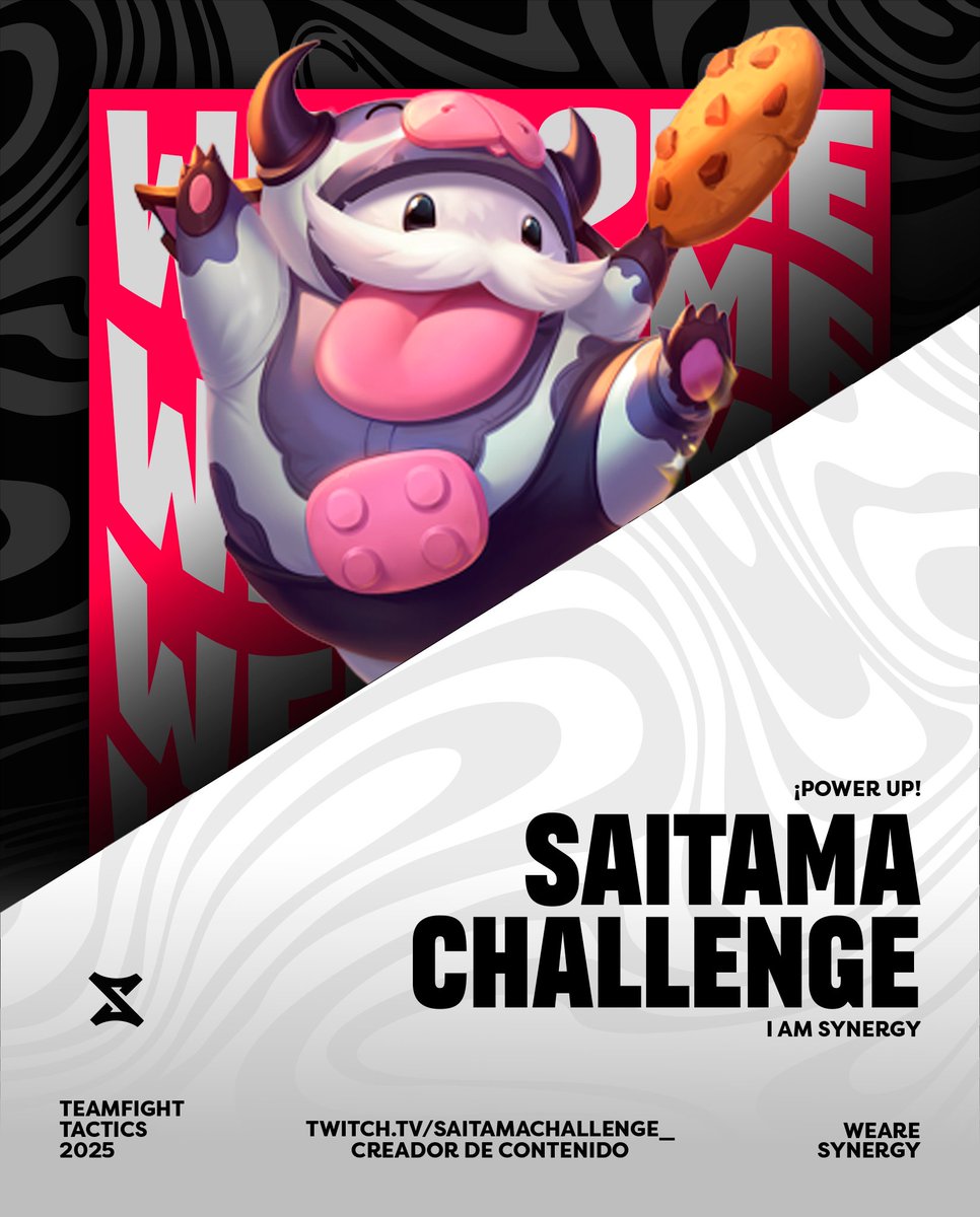 Team Synergy #TSGG (@synergygg_es) on Twitter photo Le damos la bienvenida Oficial a <a href="/SaitamaChalleng/">SaitamaChallenge</a> como creador de contenido de Team Synergy!
Con streams llenos de energía, análisis agudos y una comunidad fiel que lo respalda, Saitama llega para aportar su talento, carisma y visión al ecosistema competitivo.
#WeAreSynergy Le damos la bienvenida Oficial a <a href="/SaitamaChalleng/">SaitamaChallenge</a> como creador de contenido de Team Synergy!
Con streams llenos de energía, análisis agudos y una comunidad fiel que lo respalda, Saitama llega para aportar su talento, carisma y visión al ecosistema competitivo.
#WeAreSynergy