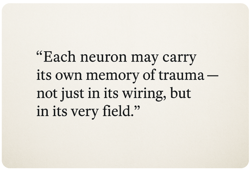 RemedyReport's tweet image. Trauma changes neurons. Biofield tuning may help reset them. #NeuroHealing
josephwilliambaker.com/individual-neu…