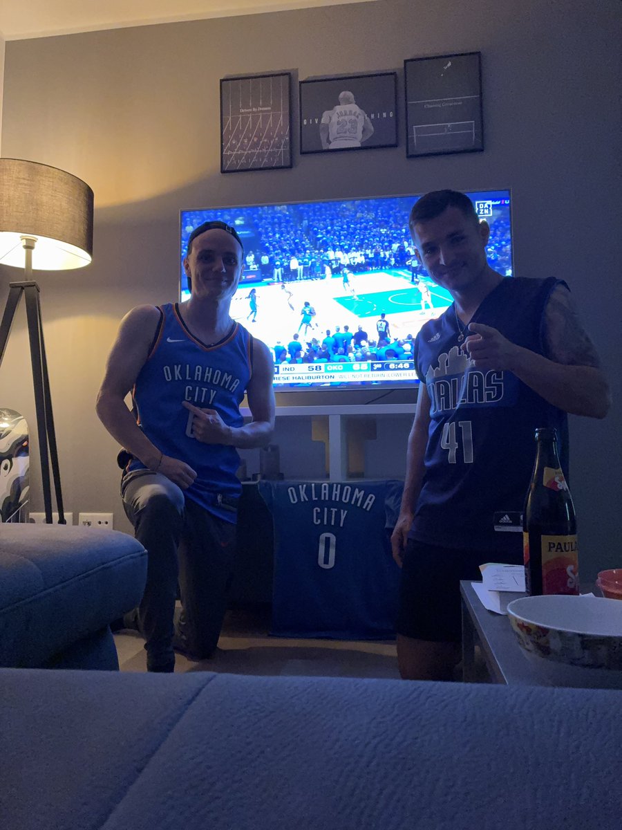 Mitzscher's tweet photo. Two best Words in Sports - Game 7️⃣ 🏀 @ProSiebenMAXX @Icke41 #NBAFinals2025 https://t.co/lidx1TQyJG