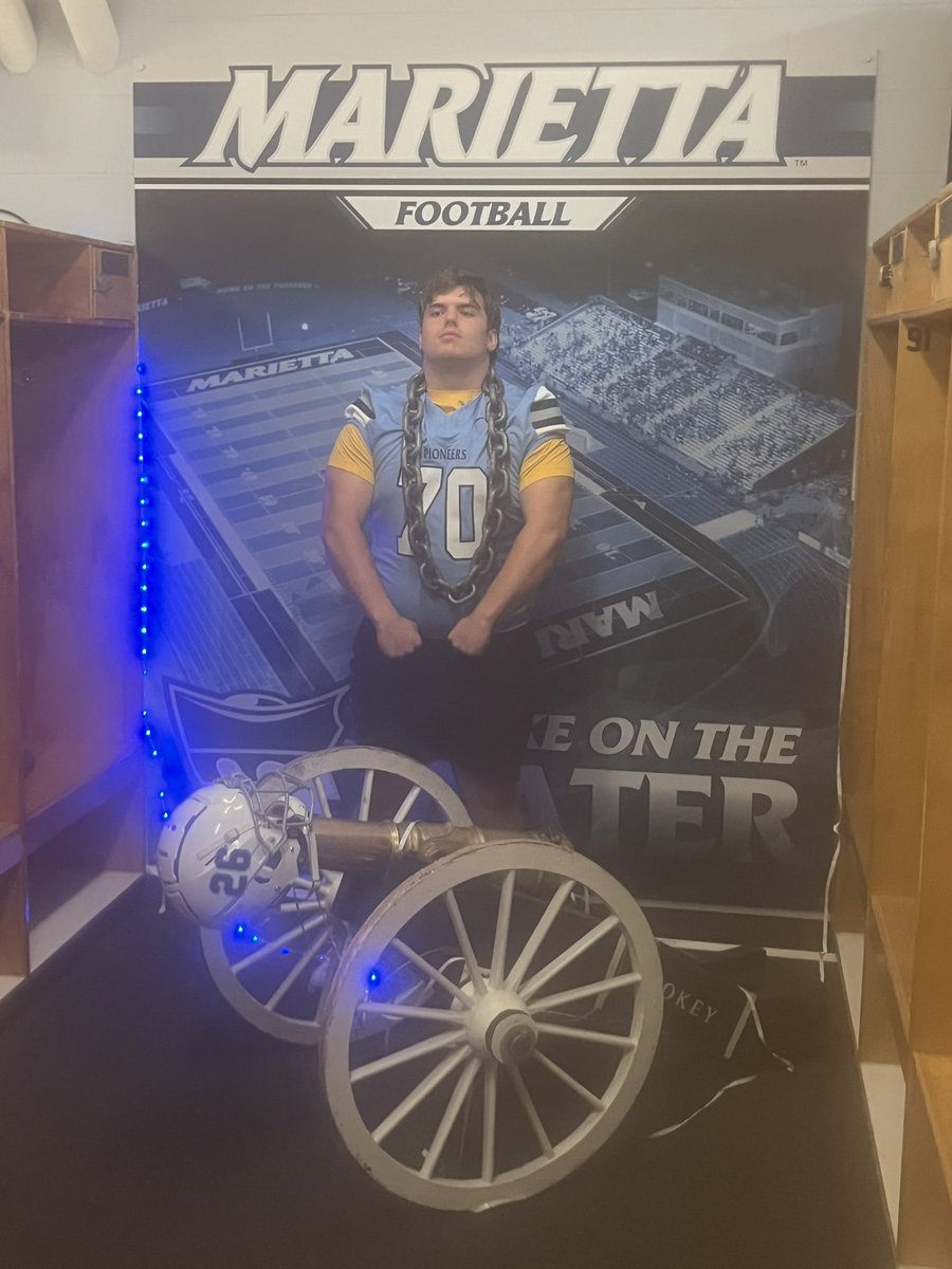 I had a great visit this weekend at Marietta College. Thank you to <a href="/CoachTomKaufman/">Tom Kaufman 🇺🇸</a>, <a href="/CoachAC_21/">Austin Cordova</a> and  <a href="/CoachCFarris/">Coach Chase Farris</a> for an exciting day. I learned a lot about the program and am looking forward to visiting again soon!! <a href="/NDCL_Football/">NDCL Football</a> <a href="/griffin_andre/">Coach Andre Griffin</a>