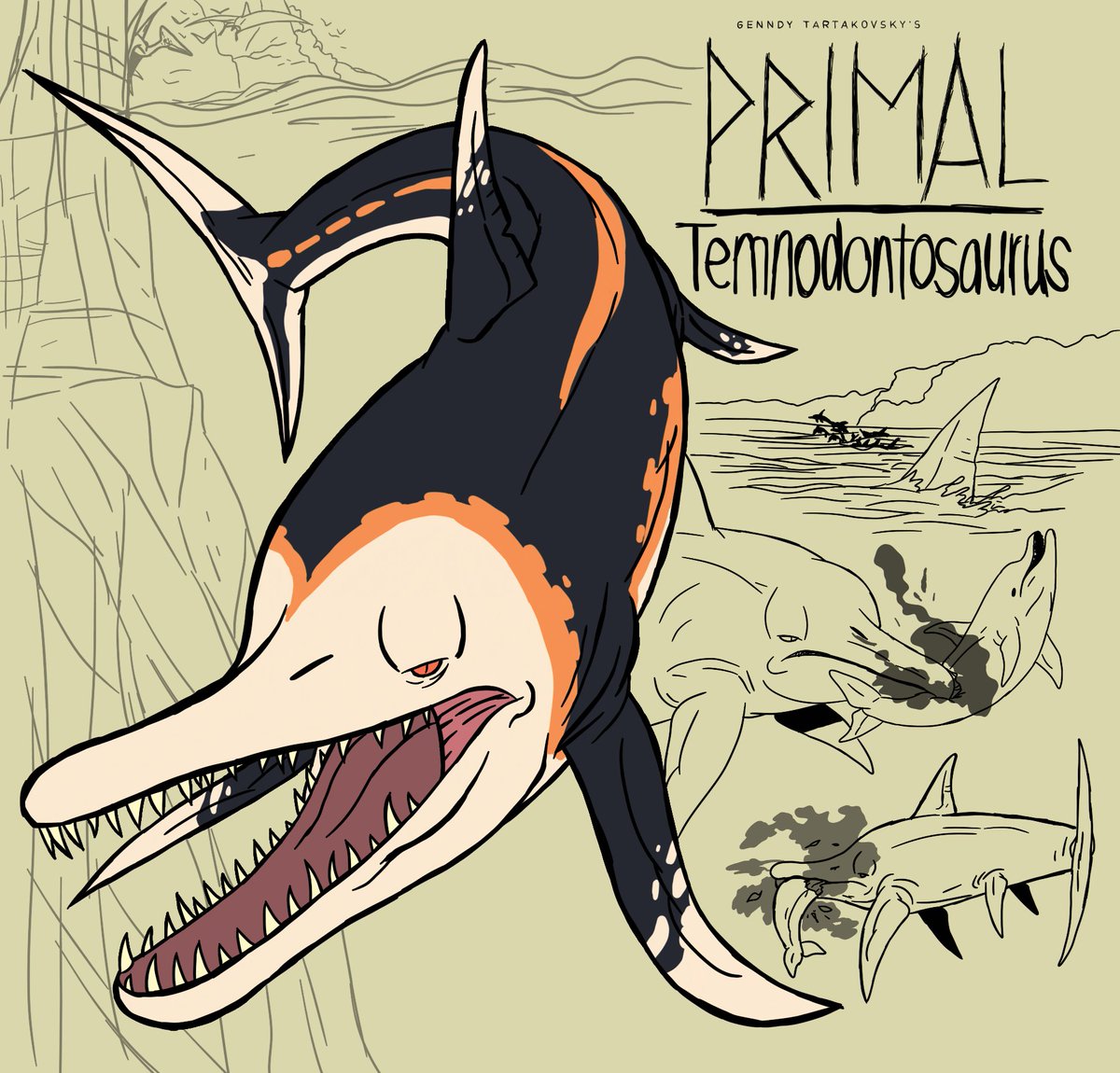 Primal Temnodontosaurus (old)
#Primal #prehistoric