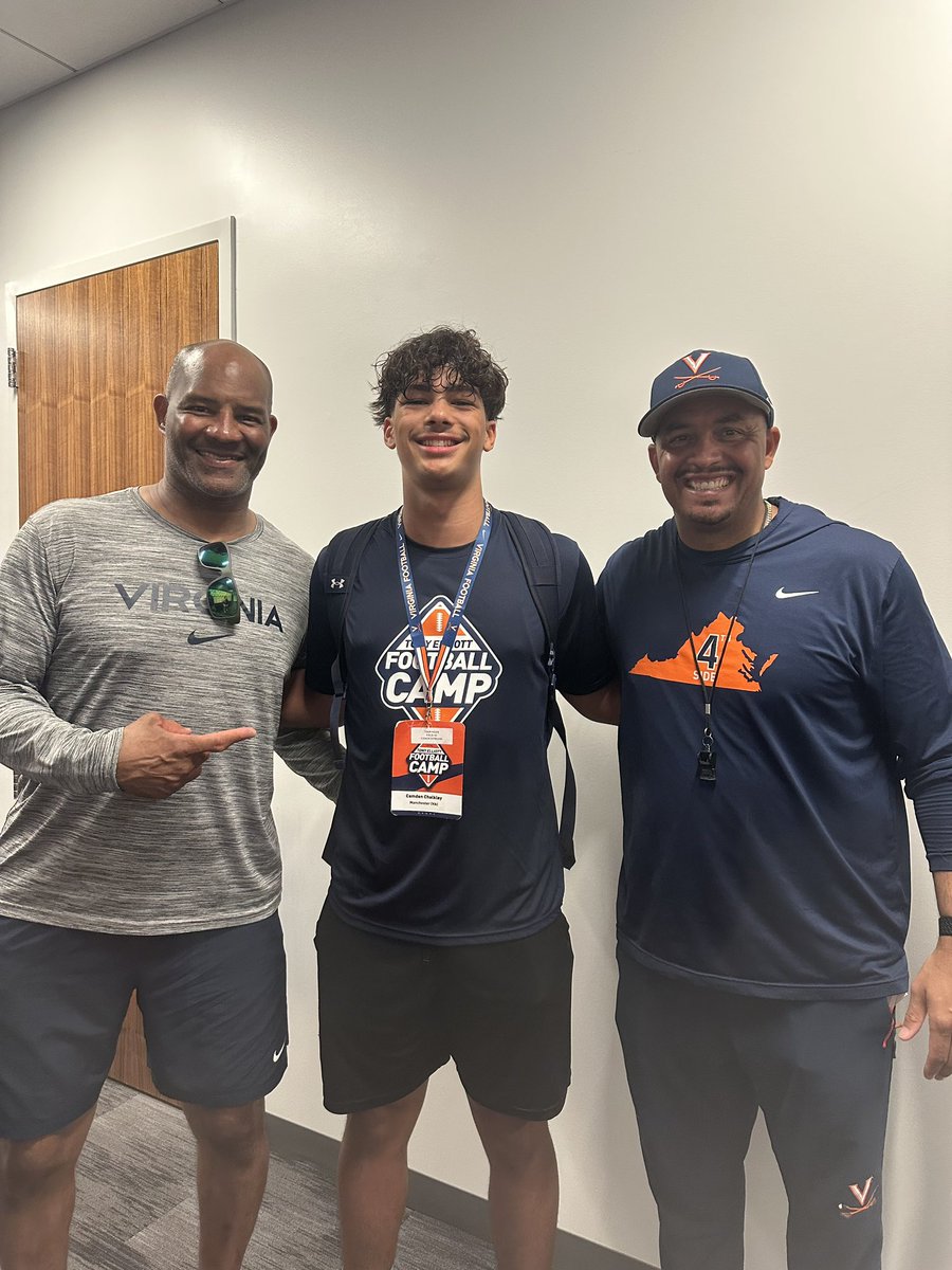 Camden chalkley (@camden_chalkley) on Twitter photo After a great camp, I’m extremely blessed to receive an offer from <a href="/UVAFootball/">Virginia Football</a>! <a href="/Coach_TElliott/">Tony Elliott</a> <a href="/CoachChrisSlade/">Chris Slade</a> <a href="/coachdowning1/">Kevin Downing</a> <a href="/Manchester_FB/">Manchester_Football</a> <a href="/Lancer_Recruit/">𝕄anchester Lancers Football Recruiting</a> <a href="/Coachconner_MHS/">Coach Kevin Conner</a> <a href="/BeABeast50/">⚔️Coach Jones⚔️</a> After a great camp, I’m extremely blessed to receive an offer from <a href="/UVAFootball/">Virginia Football</a>! <a href="/Coach_TElliott/">Tony Elliott</a> <a href="/CoachChrisSlade/">Chris Slade</a> <a href="/coachdowning1/">Kevin Downing</a> <a href="/Manchester_FB/">Manchester_Football</a> <a href="/Lancer_Recruit/">𝕄anchester Lancers Football Recruiting</a> <a href="/Coachconner_MHS/">Coach Kevin Conner</a> <a href="/BeABeast50/">⚔️Coach Jones⚔️</a>