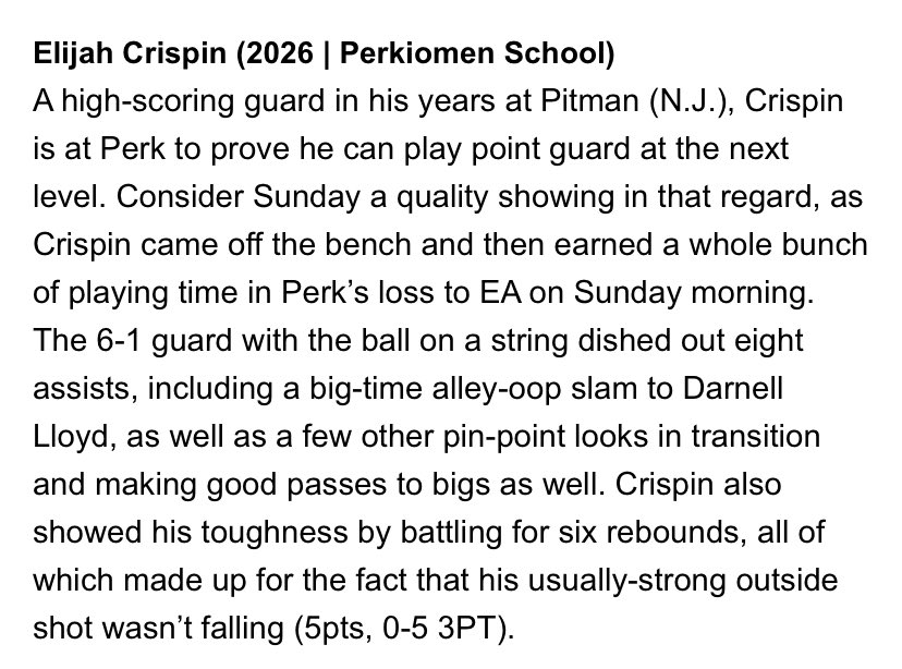 Thank you <a href="/hooplove215/">CityofBasketballLove</a> and <a href="/jmverlin/">Josh Verlin</a> for the write up from this weekend!