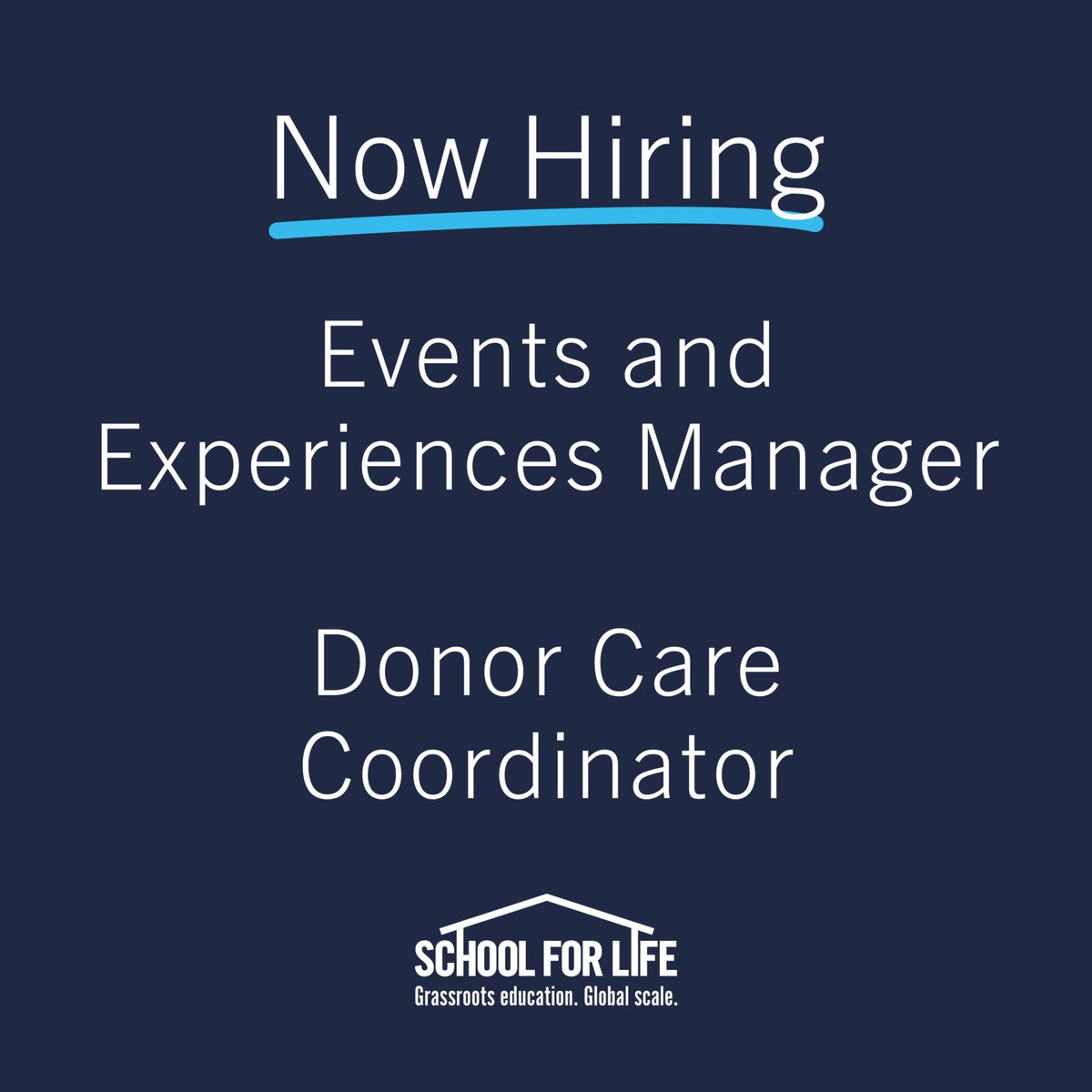 School for Life Foundation tweet media