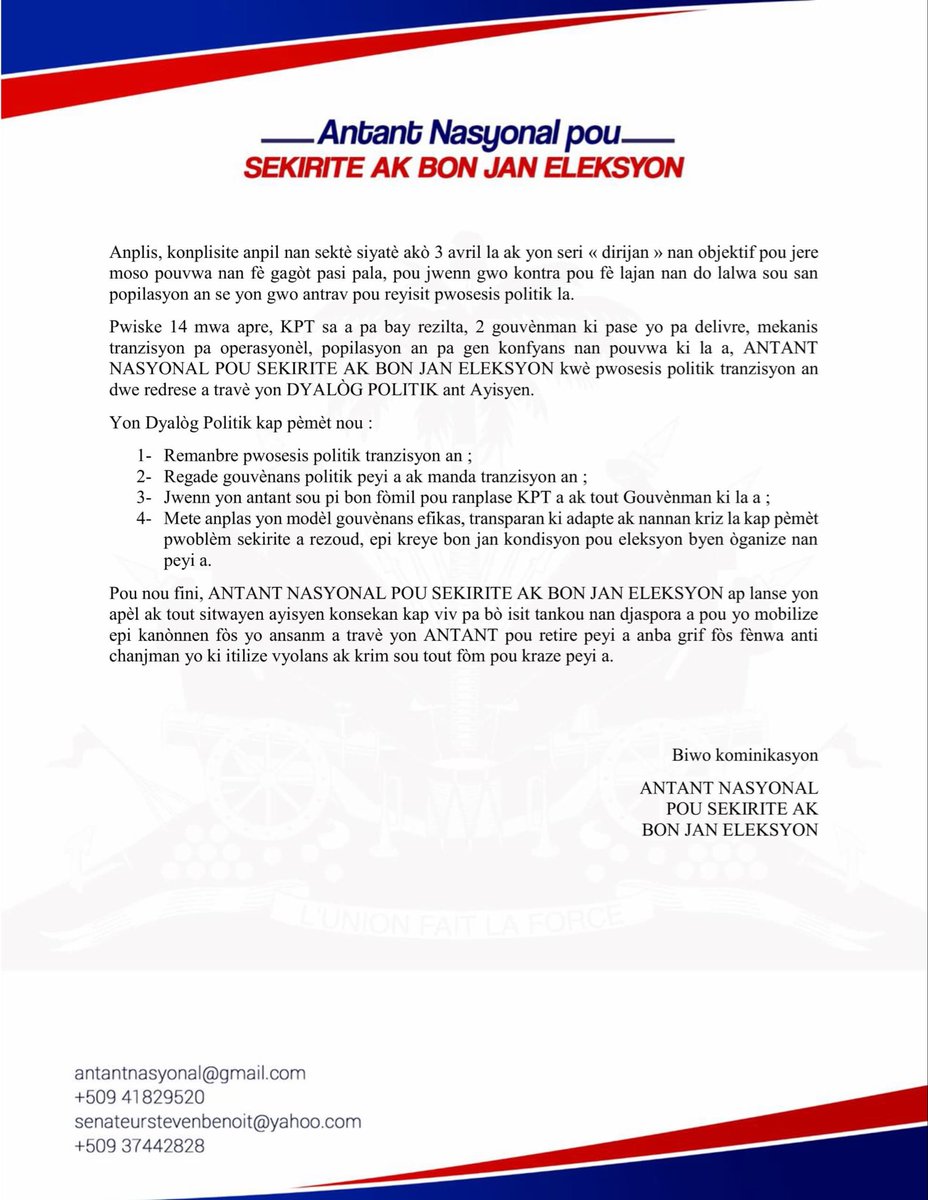 Sénateur Steven Benoit tweet media
