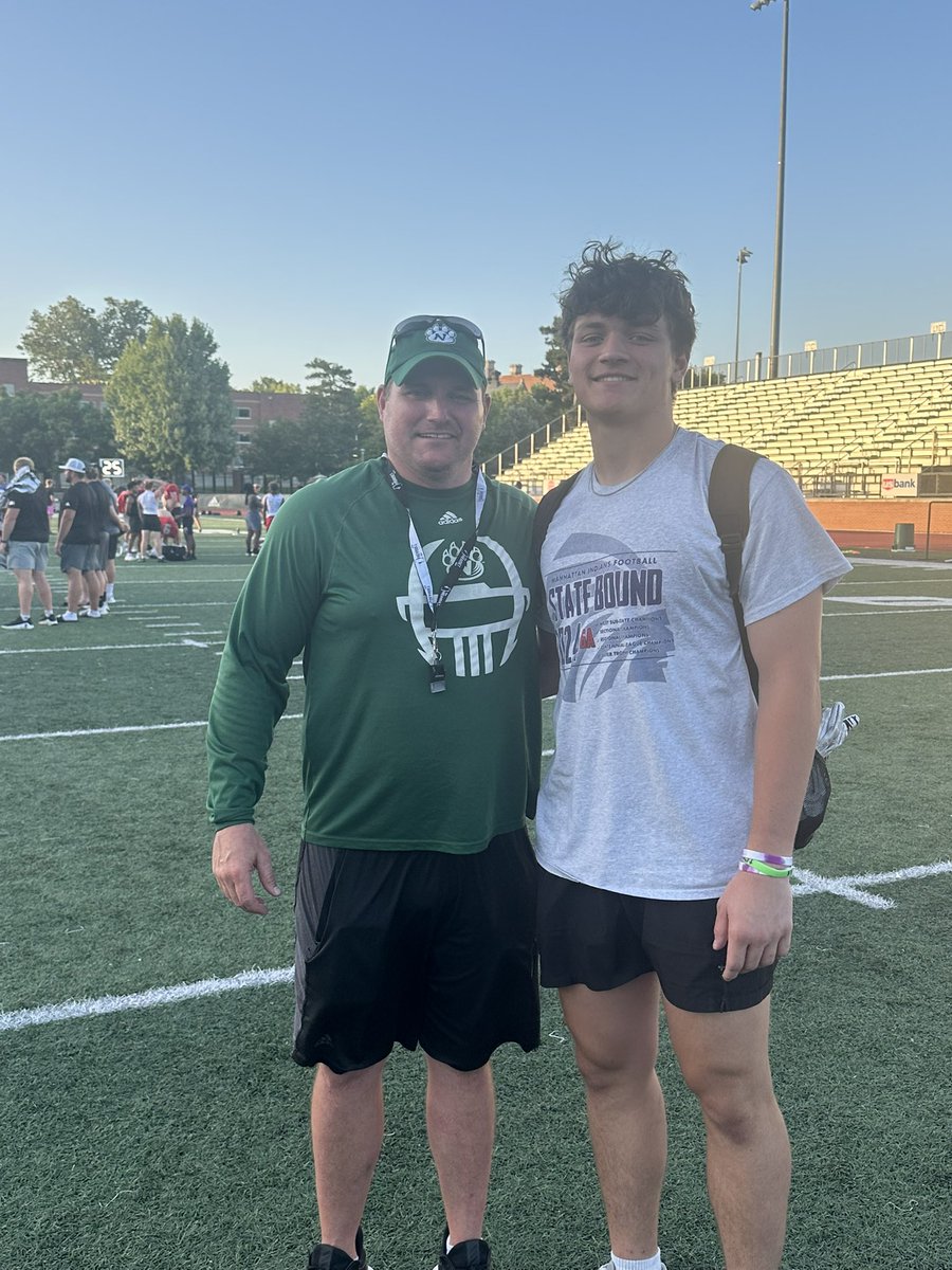 Gvike06's tweet image. Had a great time competing at @NWBearcat_FB. Thank you to coach @CoachBostNW & @CoachTHoover for coaching me up and helping me get better. @Tribe_Football #DMGB