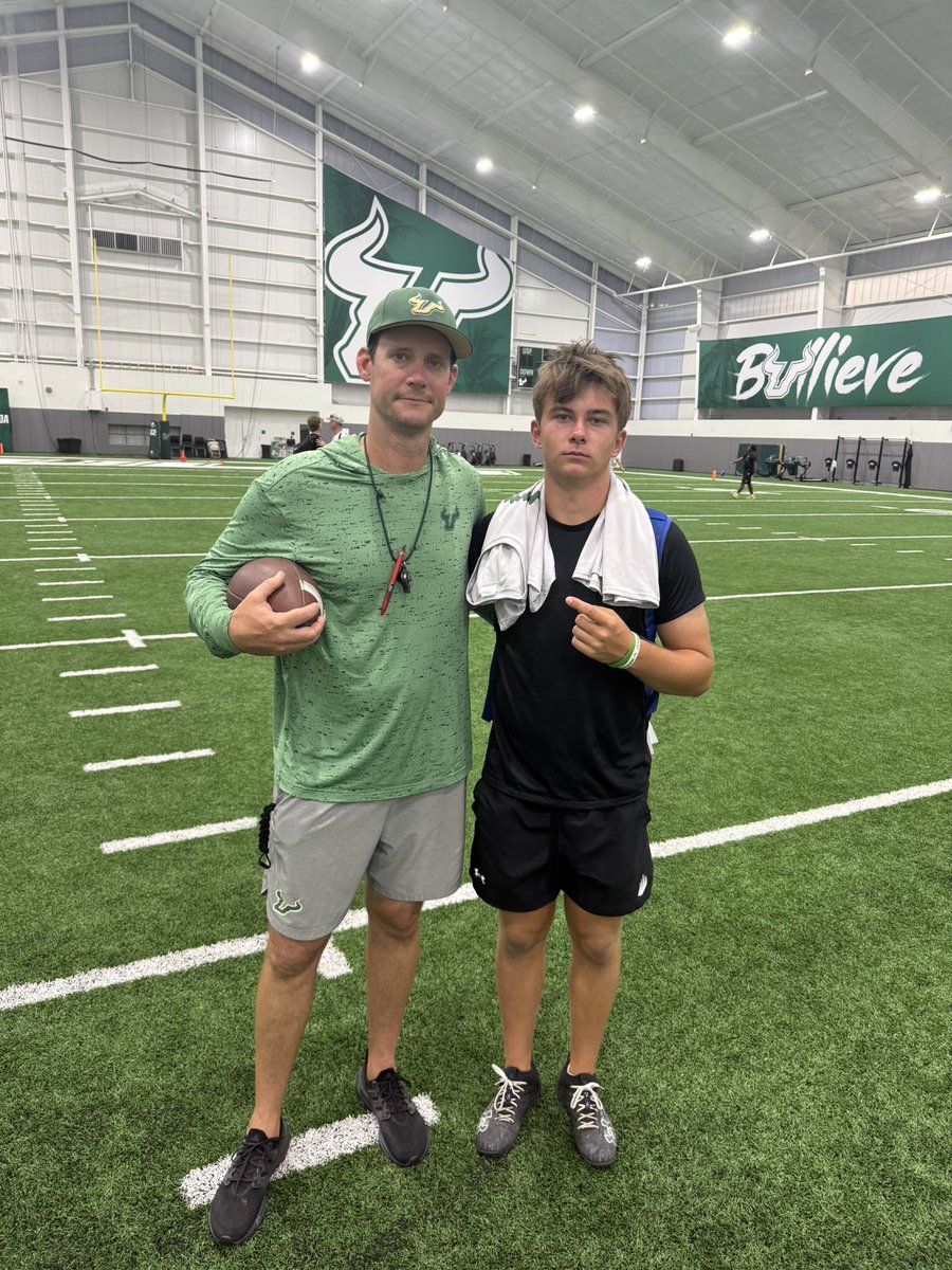 Nolan Downes (@nolandownes) on Twitter photo Thanks <a href="/USFFootball/">USF Football</a> <a href="/CoachGolesh/">Alex Golesh</a> <a href="/CoachJGordo/">Joel Gordon</a> <a href="/Hayden_King12/">Hayden Kingston</a> for inviting me back for another opportunity to compete tonight. Excited to get back for a game and continue to build this relationship.
@Lashon_24 <a href="/CoachKHelton_/">Coach Keyon Helton</a> <a href="/USFBulls_Rivals/">USF Bulls | BullsInsider.com</a> <a href="/CoachDennisIMG/">Coach Chris Dennis</a> <a href="/baylintrujillo/">Baylin Trujillo</a> Thanks <a href="/USFFootball/">USF Football</a> <a href="/CoachGolesh/">Alex Golesh</a> <a href="/CoachJGordo/">Joel Gordon</a> <a href="/Hayden_King12/">Hayden Kingston</a> for inviting me back for another opportunity to compete tonight. Excited to get back for a game and continue to build this relationship.
@Lashon_24 <a href="/CoachKHelton_/">Coach Keyon Helton</a> <a href="/USFBulls_Rivals/">USF Bulls | BullsInsider.com</a> <a href="/CoachDennisIMG/">Coach Chris Dennis</a> <a href="/baylintrujillo/">Baylin Trujillo</a>