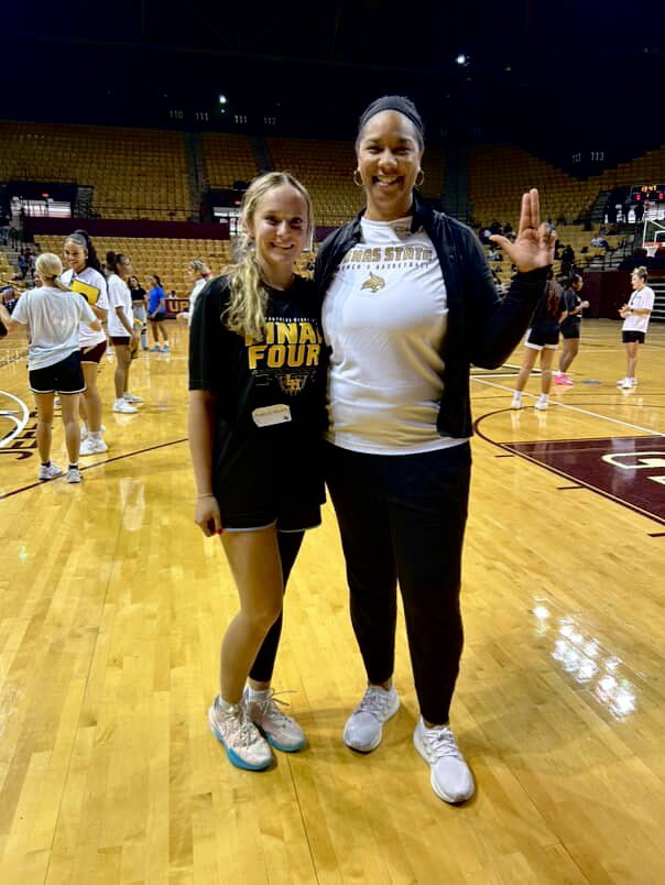 Marlee Milam (@marleemilam) on Twitter photo Was a great day at <a href="/TXStateWBB/">Texas State WBB</a> Elite camp!!
Thank you <a href="/Coach_Z_Antoine/">Zenarae 黃翠珠 Antoine</a> <a href="/CoachJericka/">Jericka Jenkins</a> <a href="/CoachFarris54/">Barbara Farris</a> <a href="/coachpaige30/">Paige Love</a>!!!
<a href="/phoenixselect/">Phoenix Select</a> Was a great day at <a href="/TXStateWBB/">Texas State WBB</a> Elite camp!!
Thank you <a href="/Coach_Z_Antoine/">Zenarae 黃翠珠 Antoine</a> <a href="/CoachJericka/">Jericka Jenkins</a> <a href="/CoachFarris54/">Barbara Farris</a> <a href="/coachpaige30/">Paige Love</a>!!!
<a href="/phoenixselect/">Phoenix Select</a>
