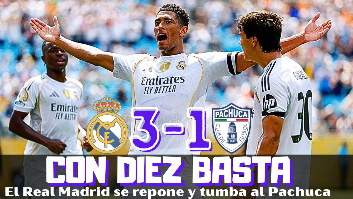 EL REAL MADRID SE REPONE ANTE PACHUCA. EXPULSIÓN DE ASENCIO, GRAN HUIJSEN, LO DE VINICIUS...
youtu.be/QZplkIr-TKc?si… 
Ya en el canal...
