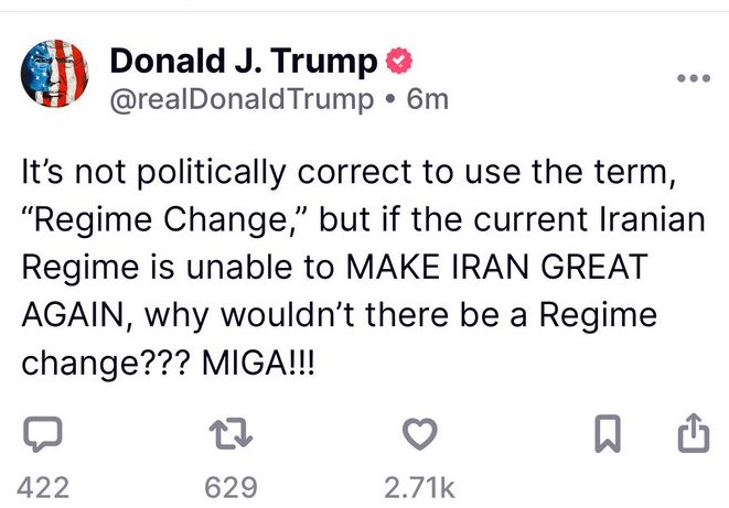 «میگا»یم، «میگا»یم، آنکه مملکتم گا! ✊
#MIGA