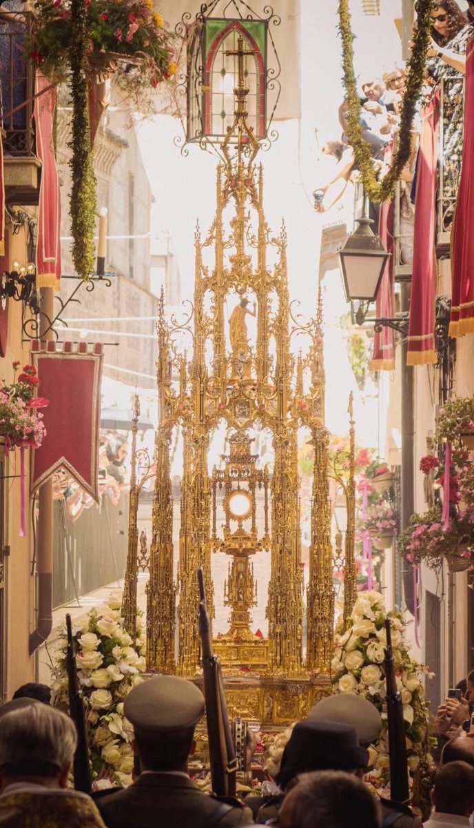 FIJuventutem's tweet photo. Happy feast of Corpus Christi! Christ is King, go out into the streets and bear witness to the public. God is with us https://t.co/Msf5Jb6ulk