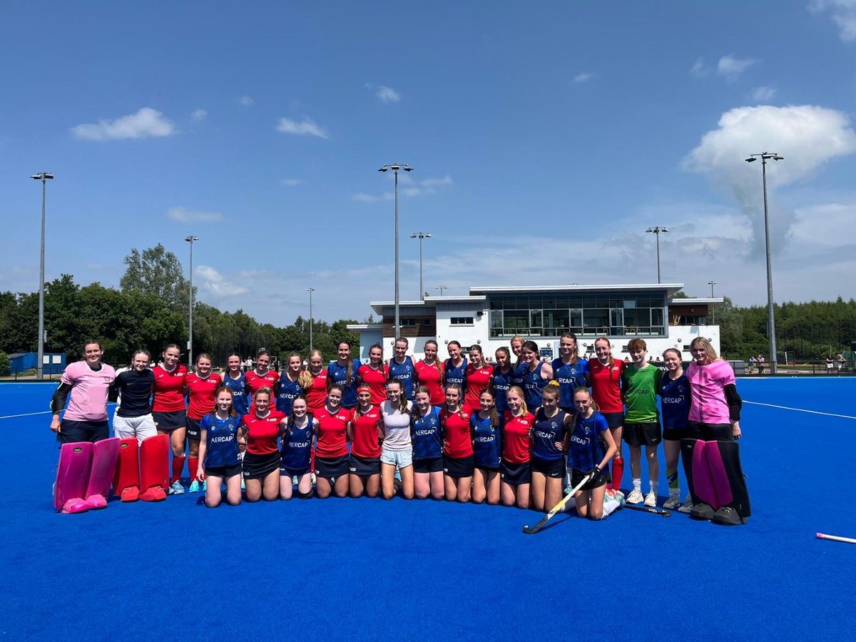 Well done to our quartet of girls who played on the Ulster U18 Hockey squad on Saturday vs Leinster @ Lisnagarvey HC.  
Heidi, Hollie, Lara and Alex.  🏑🔴⚪️