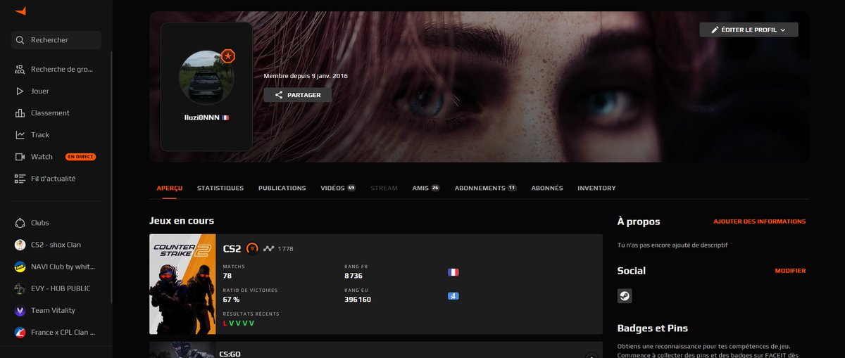 1K7 elo en 78 games , le lvl 10 en -100 games 🧐