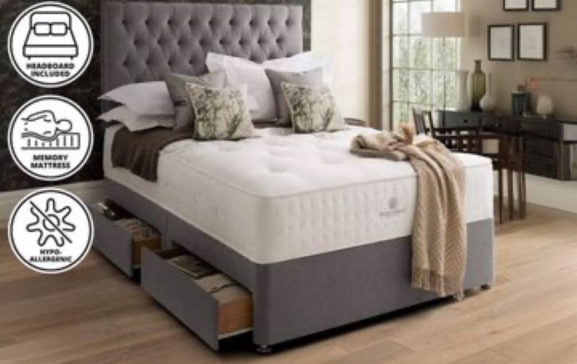 Overhaul your bedroom from just £89 for this gorgeous grey divan bed including mattress and headboard 🙌

Check it out here ➡️ awin1.com/cread.php?awin…