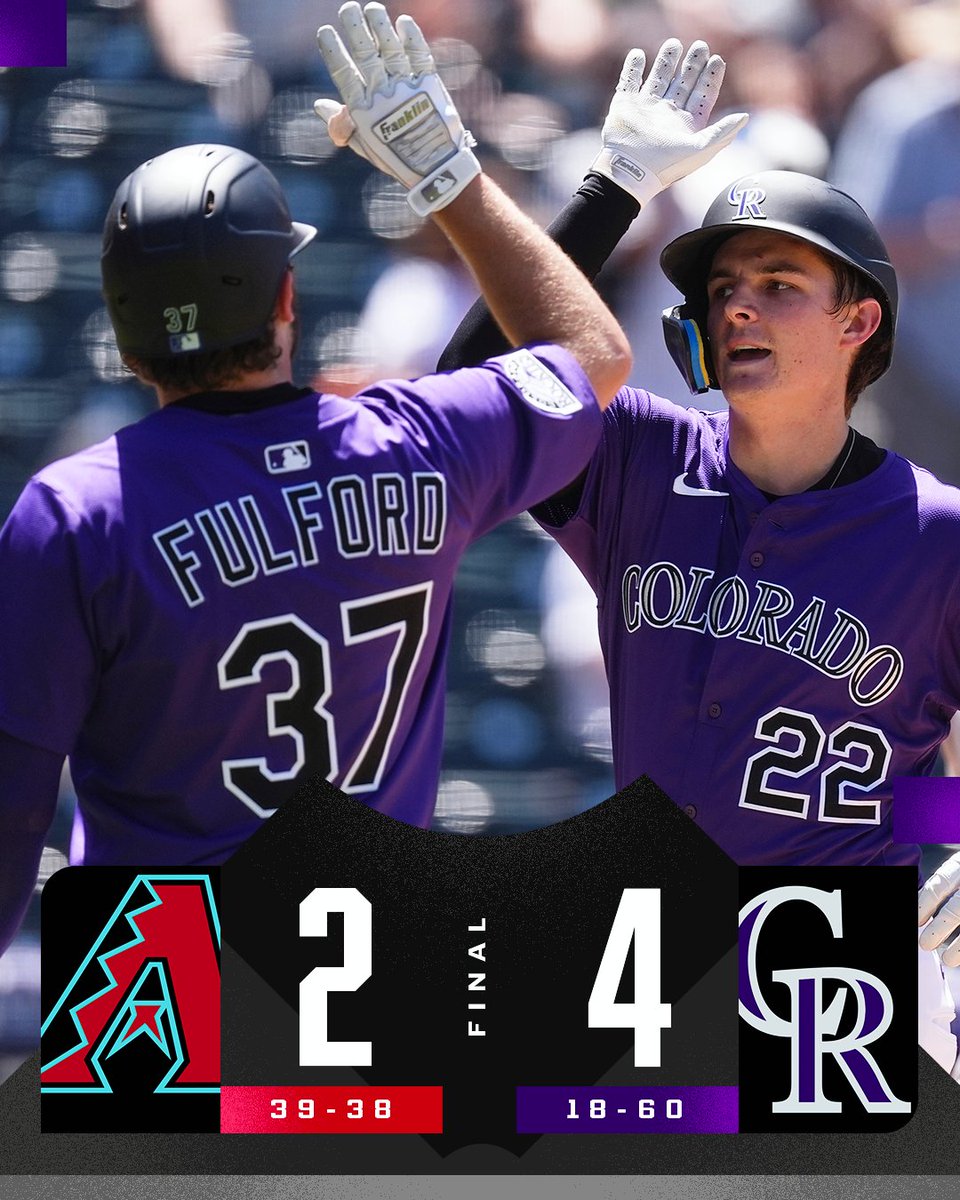MLB's tweet image. Mickey Moniak's three-run home run is the difference in the @Rockies win.