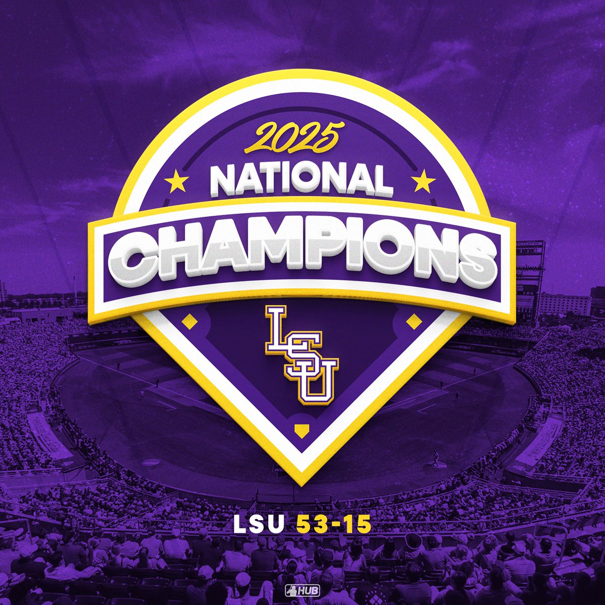 CollegeBSBHub's tweet image. LSU WINS THEIR 8TH NATIONAL TITLE! 馃弳
#Omaha2025