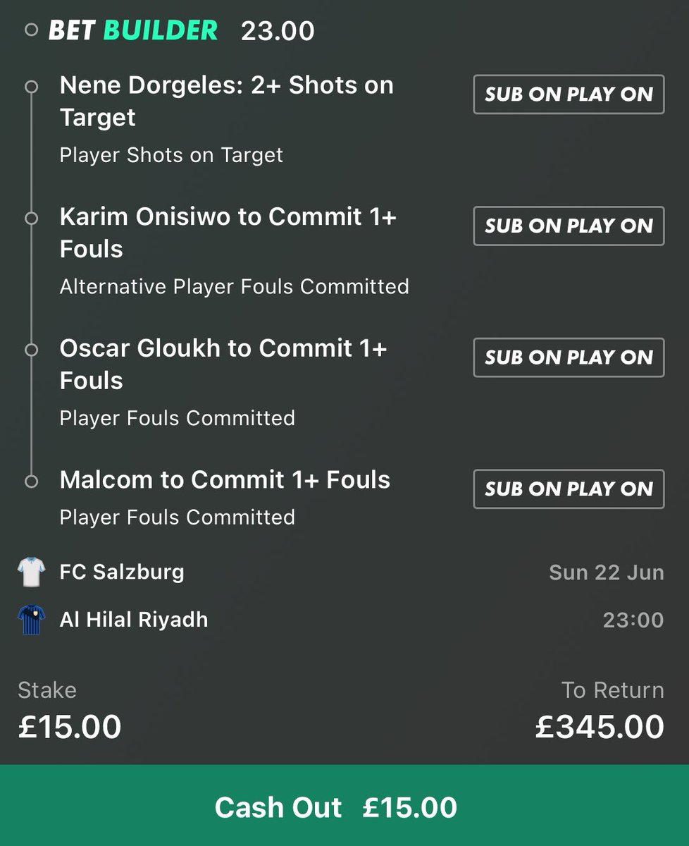 I’m easily peer pressured 

Hoping for a big game from Nene Dorgeles 🤞