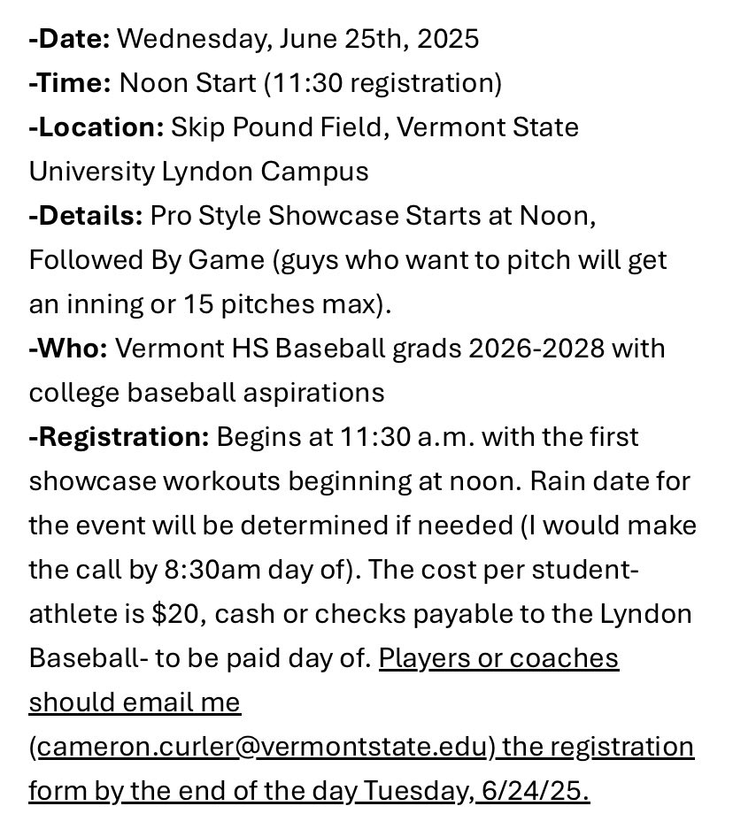 There’s still time to sign up for our underclass showcase this week! DM or email Coach Curler for additional info/registration #buzzbuzz