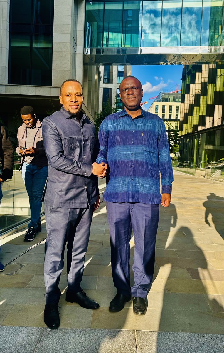 KidigaJames's tweet photo. It was a great moment to have met with the ambassador of Tanzania to Ireland and the UK, Hon. @MbelwaK in Dublin.

This crucial gathering serves as a forum for engagement with the diaspora, addressing matters of national interest and exploring opportunities to strengthen the role of the diaspora in contributing to Tanzania’s development.