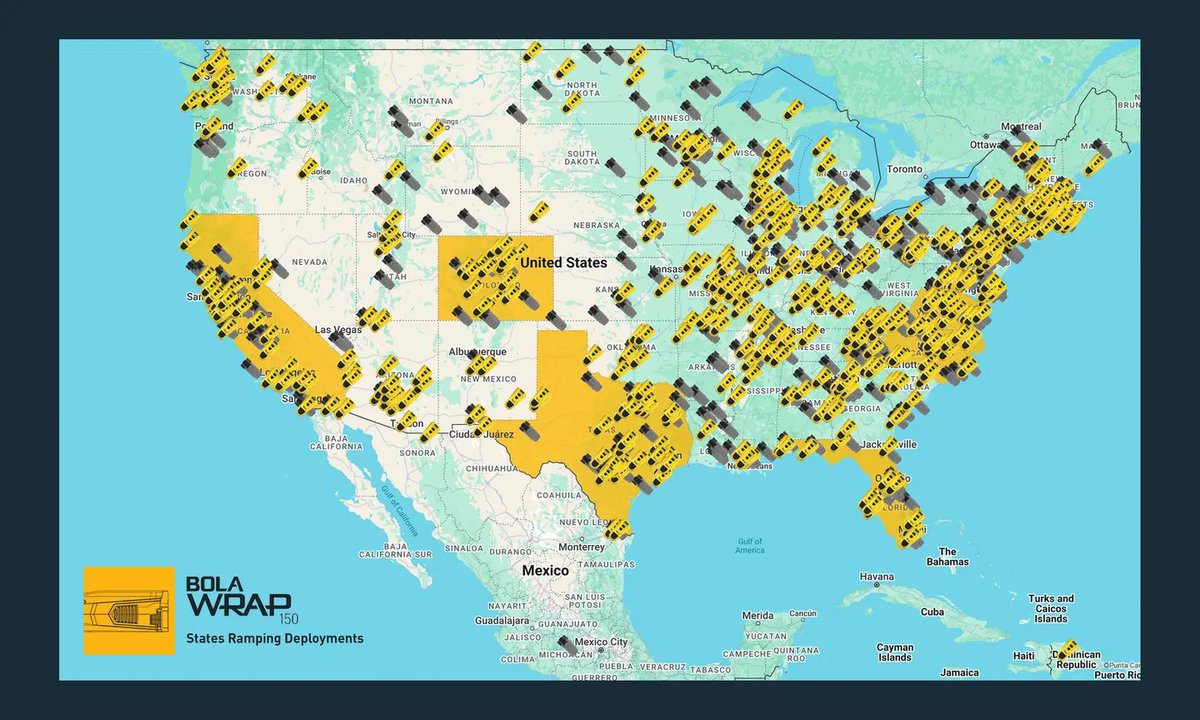 davidco36358214's tweet photo. $WRAP From Wrap website, States ramping deployments: "Recent changes in the Law Enforcement Liability Landscape have expanded BolaWrap™ 150 use and widespread adoption" https://t.co/Rw3afGdccS