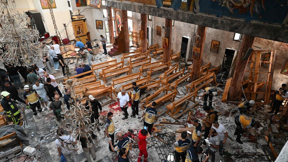 Syria's "blessed revolution". They said Assad was brutal and had to go, then as soon as he did, began slaughtering Syrian Druze, Alawites, and now Christians. Ultimately, they will come for all Syrians who refuse to bend before Wahabbism. This is what Israel, US &amp; co supported.