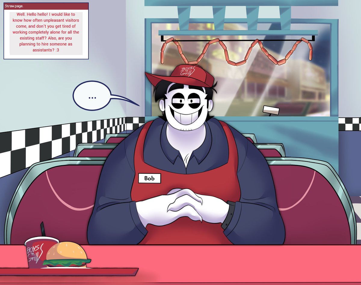 CunninArtistLis's tweet photo. Q: Well. Hello hello! I would like to know how often unpleasant visitors come, and don't you get tired of working completely alone for all the existing staff? Also, are you planning to hire someone as assistants? :3

Part 2!🤍

#spookymonth #bobvelseb #ask #QA #art #LISVision https://t.co/mMk3kK0O5r