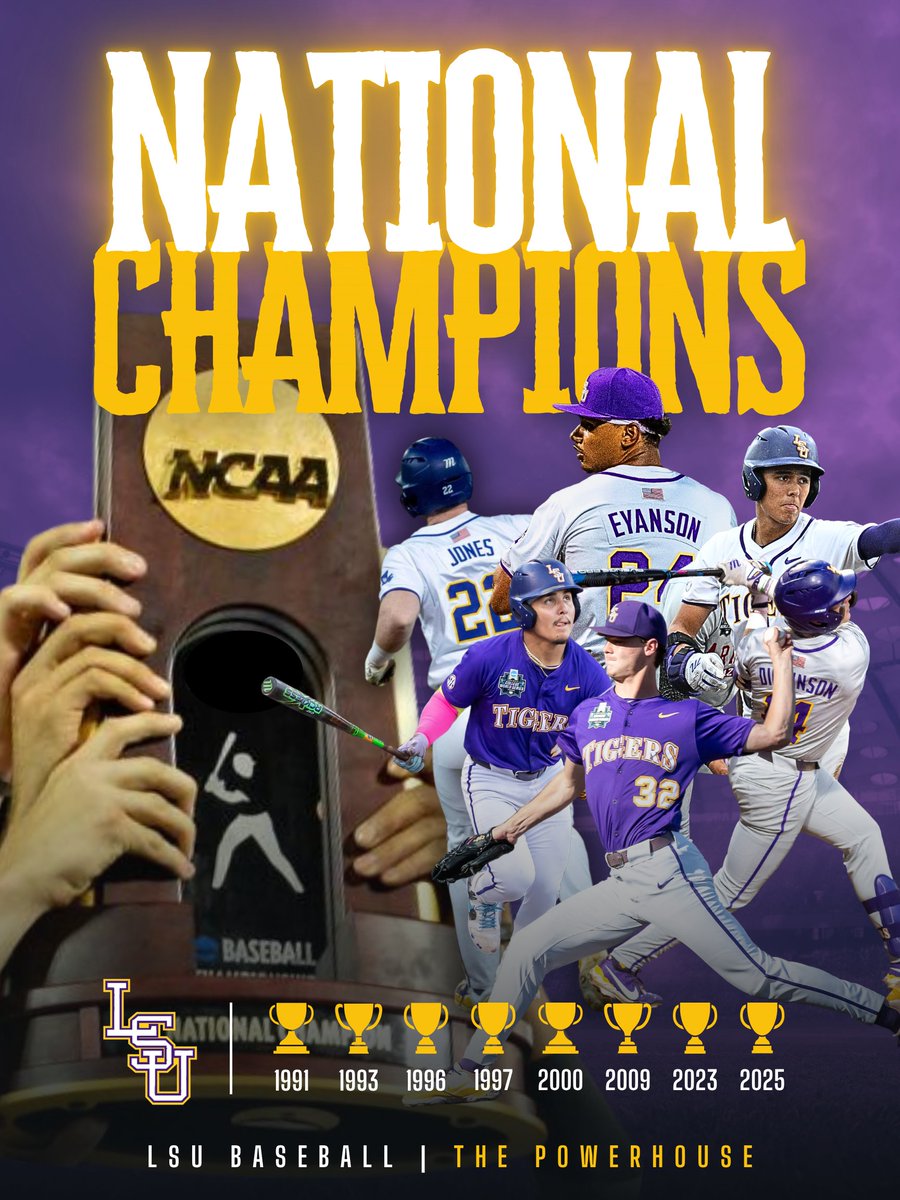 1045espn's tweet image. 8X NATIONAL CHAMPIONS! #GeauxTigers 

Presented by @ololhealth
Sponsored by @yuenglingbeer &amp;amp; @GeauxFlowIV