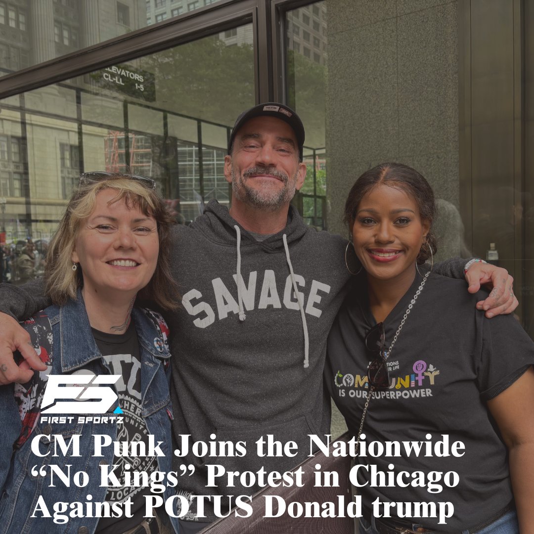 The Best in the World” stands with the best in the fight.🖤✊🏽

From rocking the CTU tee on Monday Night Rawto marching in the streets at the #NoKings rally— <a href="/CMPunk/">player/coach</a> is making it clear: Chicago doesn’t bow to authoritarians.

We appreciate you, Punk, for showing up and standing