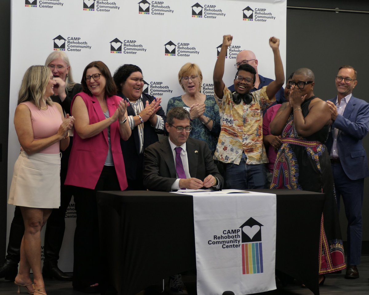 Nationally decisions have been made rolling back health protections for LGBTQ+ youth. But here in Delaware, we remain committed to equality. This was clear, as Gov. @MattMeyer signed an Executive Order shielding gender-affirming care, protecting both patients &amp; providers.
