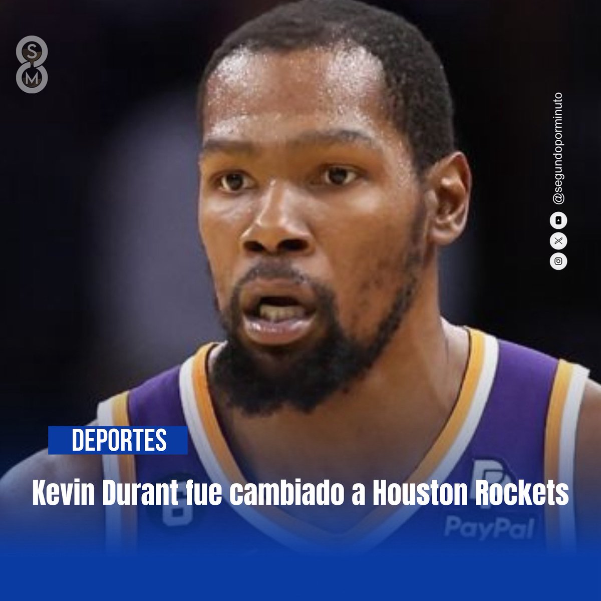 NBA | Kevin Durant fue cambiado por Phoenix, quienes reciben a Jalen Green, Dillon Brooks, el pick no. 10 del draft del 2025 y 5 picks de segunda ronda, mientras que Houston recibe a Durant.

¿Qué opinas de este cambio?✍️👀

#SXM 
#NBA 
#KevinDurant 
#Durant 
#Phoenix 
#Houston