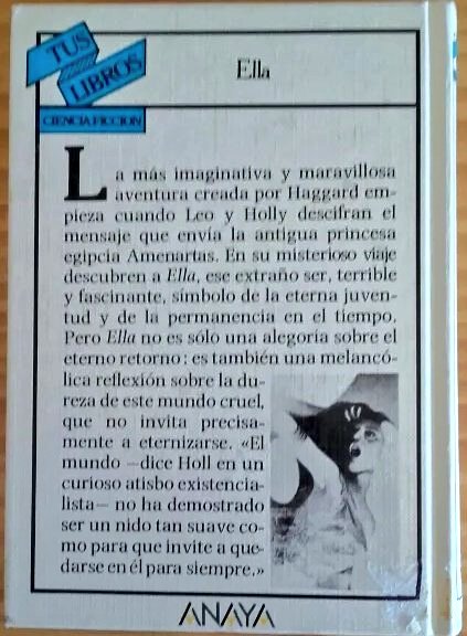 LibrosVintage's tweet image. «Y ahora Tisisthenes yo te digo, hijo mío: busca a esa mujer y aprende el secreto de la existencia» 

&apos;Ella&apos;
#TusLibros n° 35.
Ediciones Generales #Anaya (3ª edición. 1988)

Henry #RiderHaggard(22 jun 1856-14 mayo 1925)
todocoleccion.net/libros-clasico… vía @todocoleccion