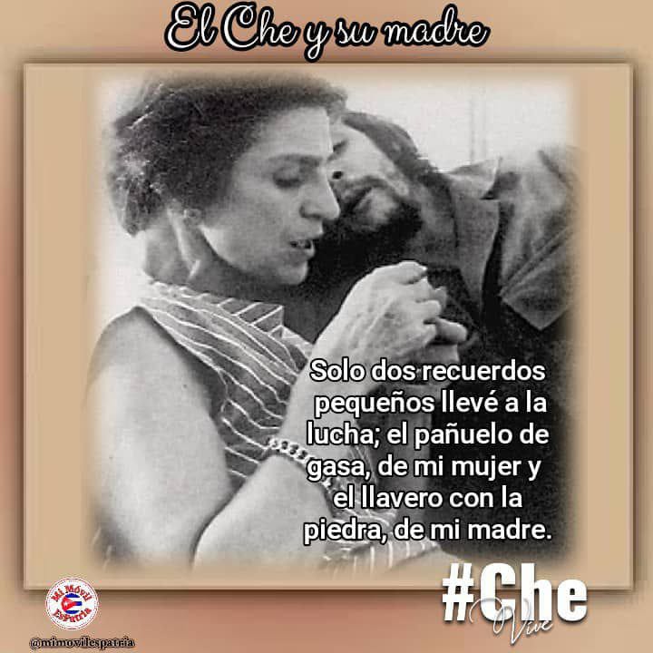 El amor del #Che por su madre, su complicidad le hicieron tenerla siempre presente y su importante huella en is formación como hombre, revolucionario y humanista. Este 21 recordamos el natalicio de Celia de la Serna, madre del #Che.