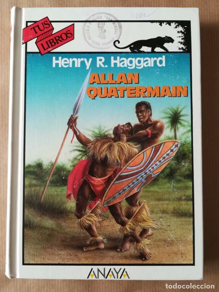 LibrosVintage's tweet image. «Acabo de enterrar a mi hijo, mi pobre y hermoso hijo de quien estaba tan orgulloso, y mi corazón está hecho pedazos»

&apos;Allan Quatermain&apos;
#TusLibros n°116
Ediciones Generales #Anaya.
1ª edición, abril 1992

Henry #RiderHaggard(22 jun 1856-14 mayo 1925)
todocoleccion.net/libros-segunda…