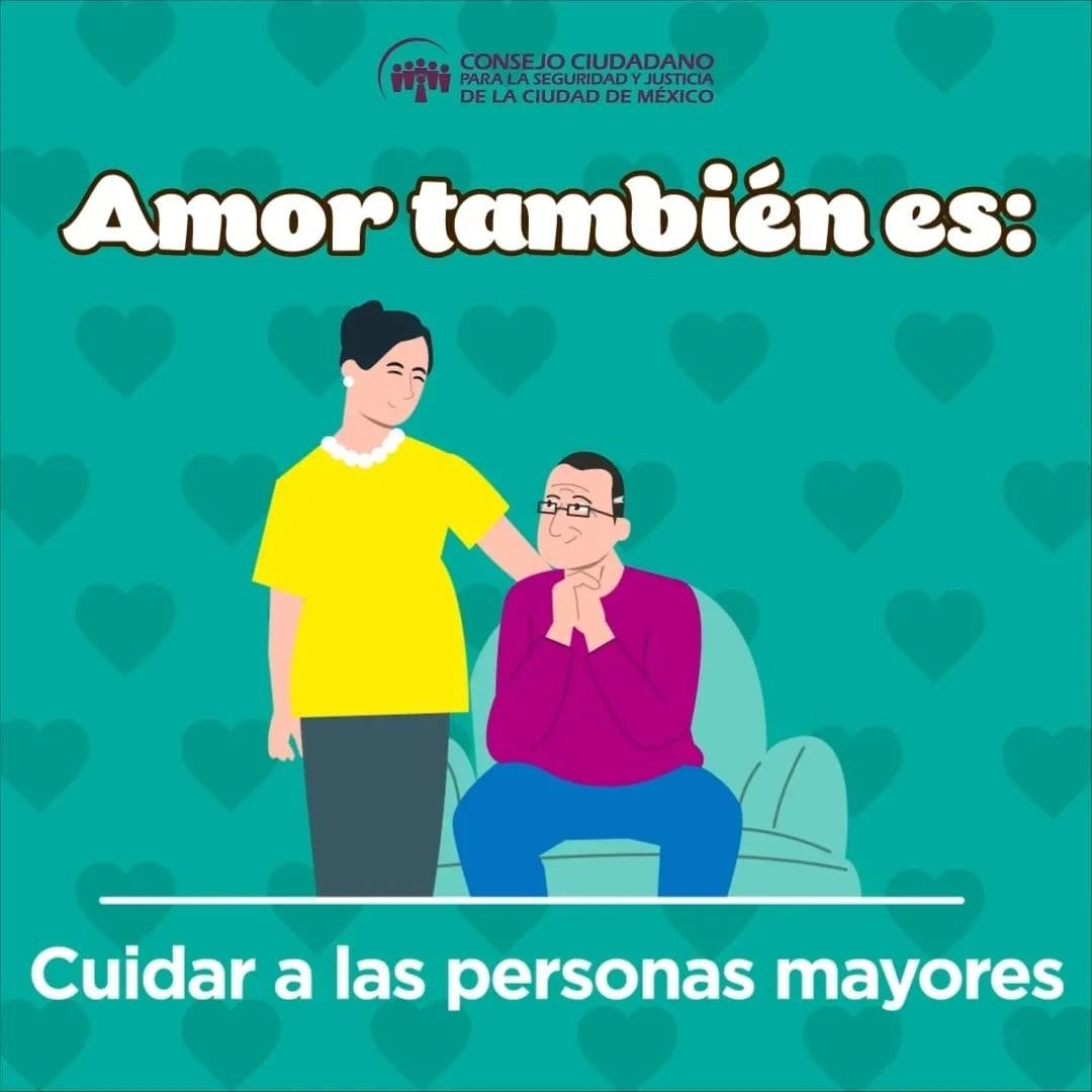 Cuidar y respetar a las personas Adultas Mayores es un acto de amor. Si eres testig@ de un caso de violencia, reporta en la #LíneaPlateada o #ChatDeConfianza 55 5533 5533, de #ElConsejo, te brindamos apoyo jurídico gratis y 24/7.
