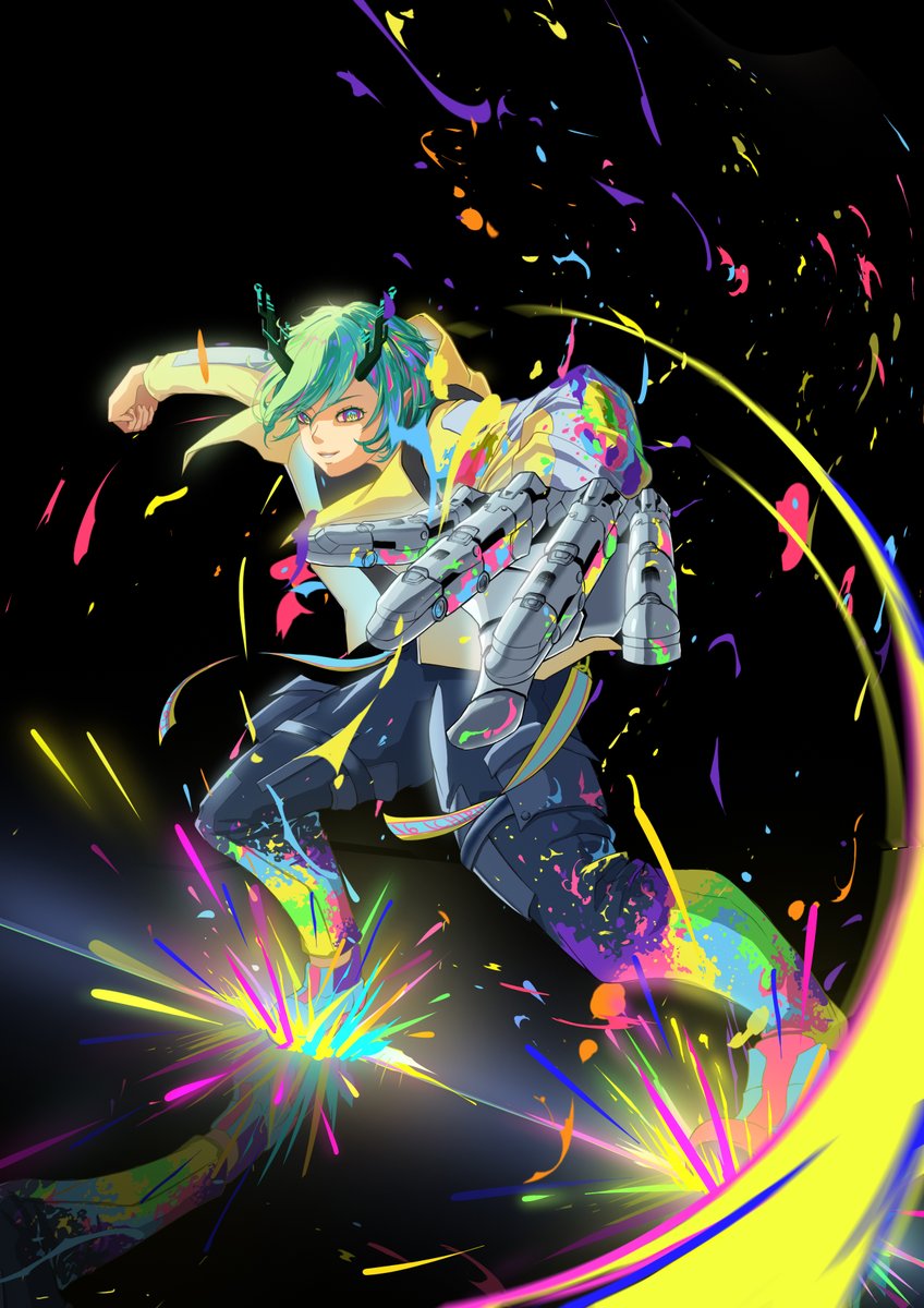 好久没画一六了 就那你来实验画风😊
 #ARTchiroku