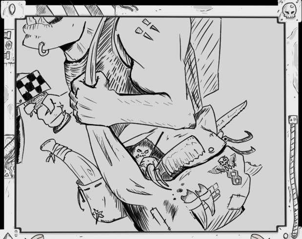 palebloodoni's tweet photo. Have been working on a project for my game group! 
30 Event cards for our Mega Boarding Action game!
4/30.

#warhammer40k #w40k #40kart #boardingaction #spacehulk #illustration #fanart #warhammerfanart #イラスト #ウォーハンマー40K #ウォーハンマー40000 https://t.co/P5FgIZDPDe