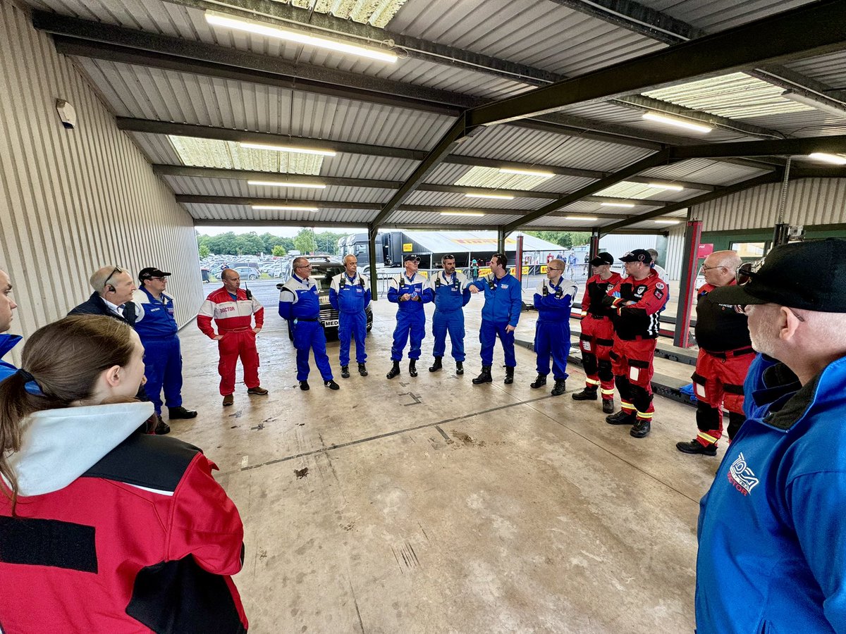 Participating in a multiagency simulation in the management of major trauma at a motorsport event is essential in ensuring we provide first class care to those athletes who may need it 🏎️