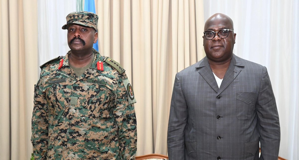 Marcel Kitambala (@kitambalamarcel) on Twitter photo En #RDC, le Chef d'état-major et Commandant de l’armée ougandaise (UPDF), le Général Muhoozi Kainerugaba, a menacé, dimanche 22 juin 2025, d’attaquer les Wazalendo, quelques heures seulement après son tête-à -tête avec le président Félix Tshisekedi samedi. <a href="/mkainerugaba/">Muhoozi Kainerugaba</a> accuse les En #RDC, le Chef d'état-major et Commandant de l’armée ougandaise (UPDF), le Général Muhoozi Kainerugaba, a menacé, dimanche 22 juin 2025, d’attaquer les Wazalendo, quelques heures seulement après son tête-à -tête avec le président Félix Tshisekedi samedi. <a href="/mkainerugaba/">Muhoozi Kainerugaba</a> accuse les
