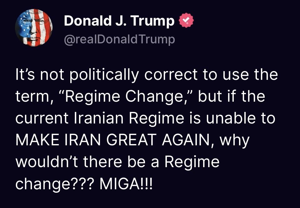 chawshin_83's tweet photo. به عشق ایران هشتگ #MIGA را ترند جهانی می کنیم

MAKE IRAN GREAT AGAIN
بازگرداندن عظمت به ایران https://t.co/njhjgQTQja