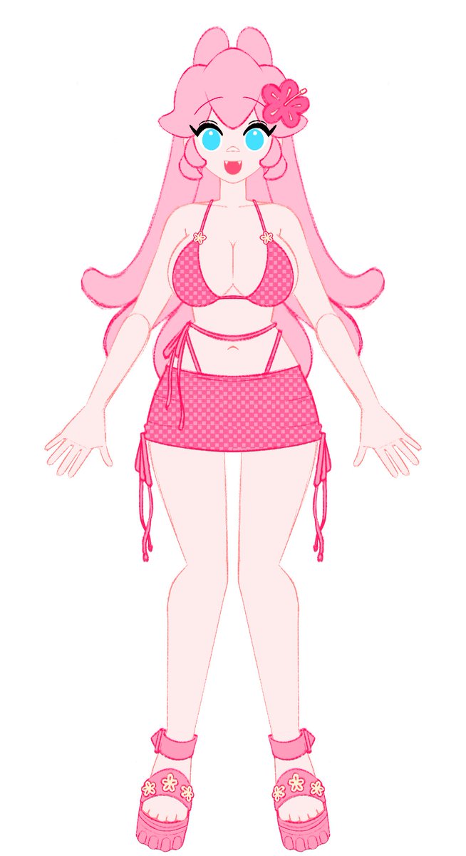 DitzySquid's tweet image. my beach episode bod! featuring — a tan and a cottontail