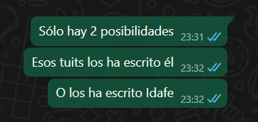 No sé qué situación sería más dantesca.

1. Que Pedro Sánchez ande tan desquiciado que esté tuiteando en plan 2013, pasando del CM habitual.

2. Que, atención, la cuenta del Presidente del Gobierno de España esté en manos de IDAFE.