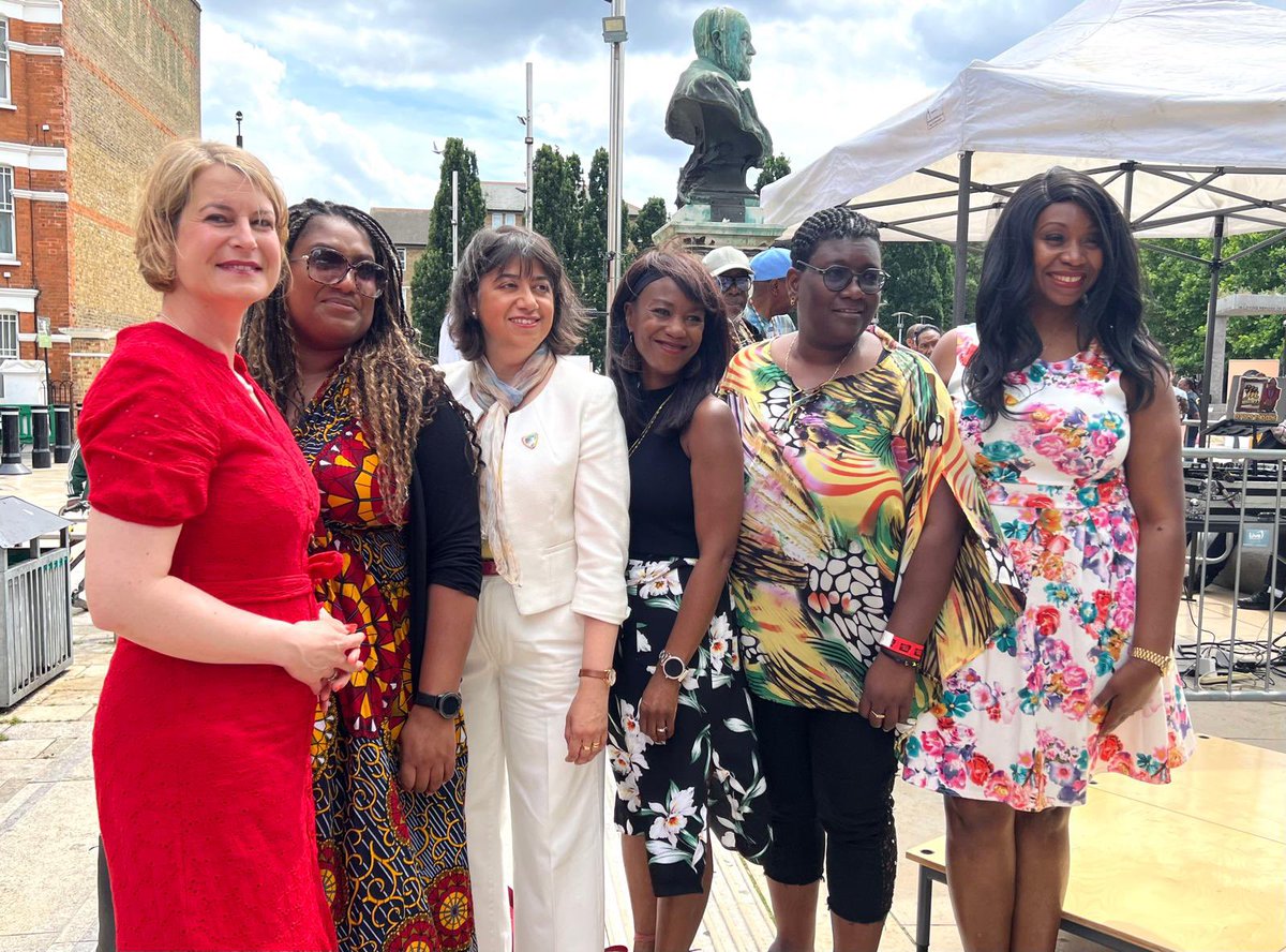 Congratulations to Ros Griffiths &amp; all involved in a wonderful Big Caribbean Lunch to mark #WindrushDay on Windrush Square

Very moving to see the late Clovis Salmon ‘Sam The Wheels’ honoured in Untold Stories, a beautiful exhibition honouring members of the Windrush Generation