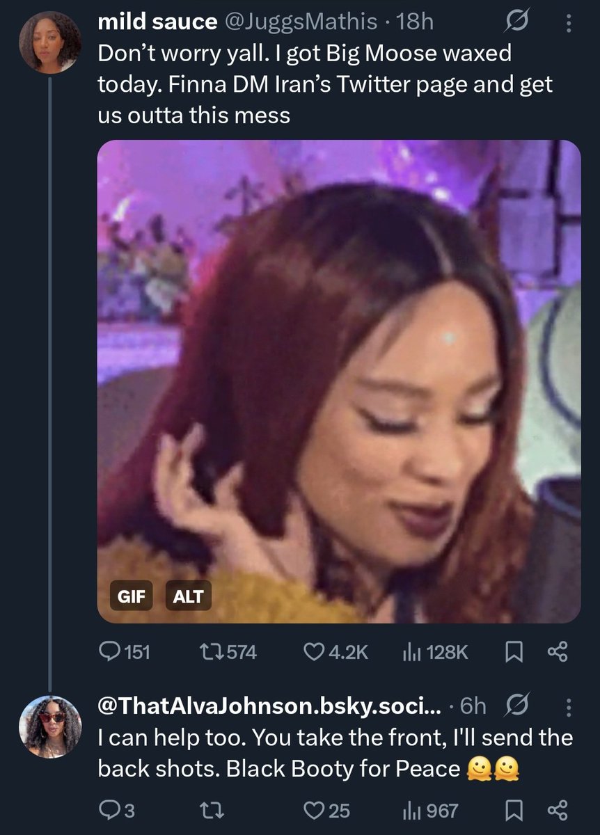 I applaud 👏🏾 these ladies willing to save this country. #Blackbootyforpeace. ✌🏾