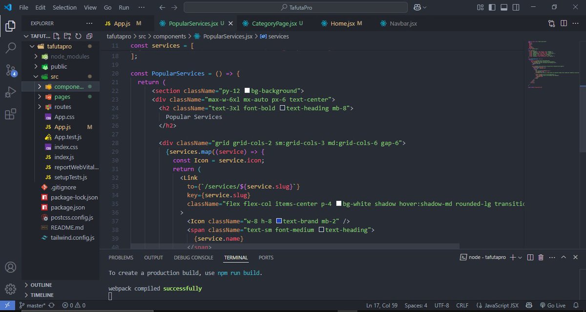 sejjob's tweet photo. Day 2/14 โ Still showing up. Still building. ๐จโ๐ป๐ฅ
Every line of code is a step forward. Today was about popular services section and some routing
Letโs keep going .๐ช
#CodeStreak #100DaysOfCode #BuildInPublic #DeveloperJourney #GitHubStreak #CodingChallenge #WebDevelopment https://t.co/nXu02SNKxe