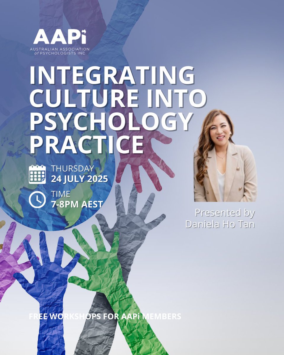 Join us for an engaging and practical session on bringing culture into the therapy room. This webinar will be an introduction to integrating culture into your assessment and formulation with a focus on working with clients of Asian heritage. 

ow.ly/UjMu50VQFvE