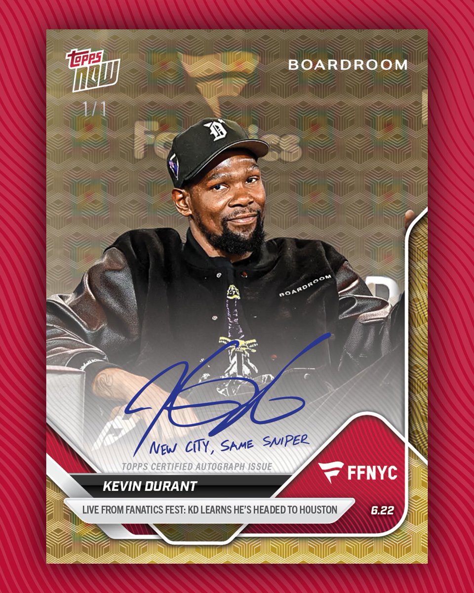 JUST IN: Kevin Durant’s trade reaction is now a card.

“New City, Same Sniper” ✍️