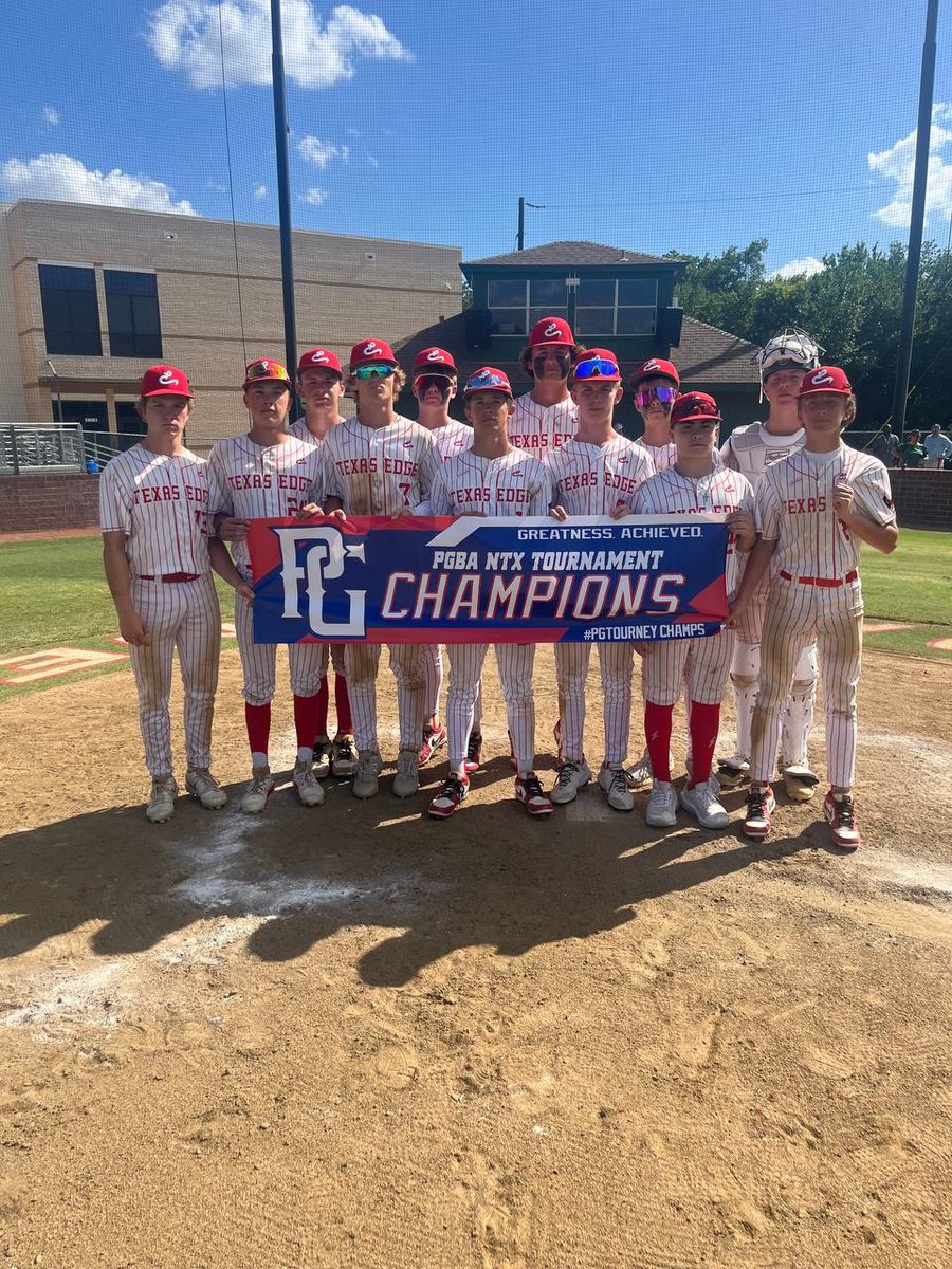 PG_NTX's tweet image. 2025 14U NTX Premier Championship

🏆Champions: Texas Edge Papasan 14U
🥈Finalist: Texas Prime - DN
🏅MVP: Randy Pistokache (perfectgame.org/Players/Player…) 9R 12H 3 2B 15RBI 4SB 
🏅MVPitcher: Sawyer Smith (perfectgame.org/Players/Player…) 5.0IP 4K 2H 2BB 0R